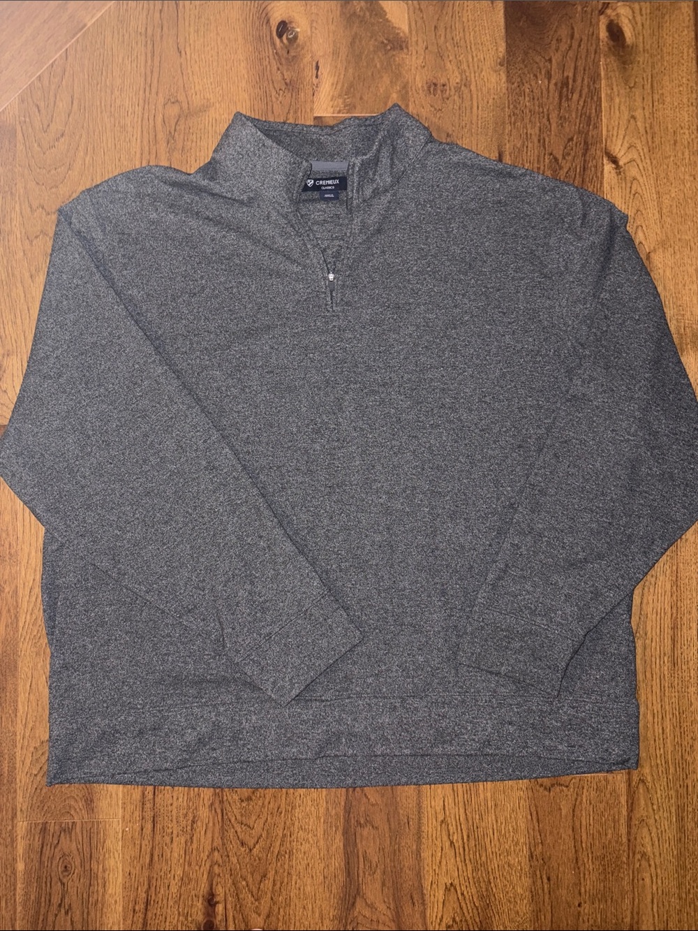 Men’s XXL Cremieux Classics Dark Gray 1/4 Zip with long sleeves